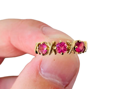 9ct Gold Pink Tourmaline Ring
