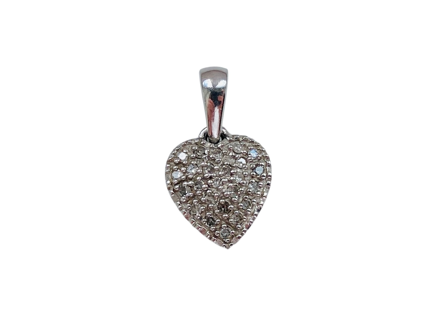 9ct Gold Diamond Heart Pendant