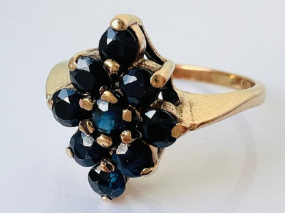 Vintage 9ct Gold Sapphire Ring