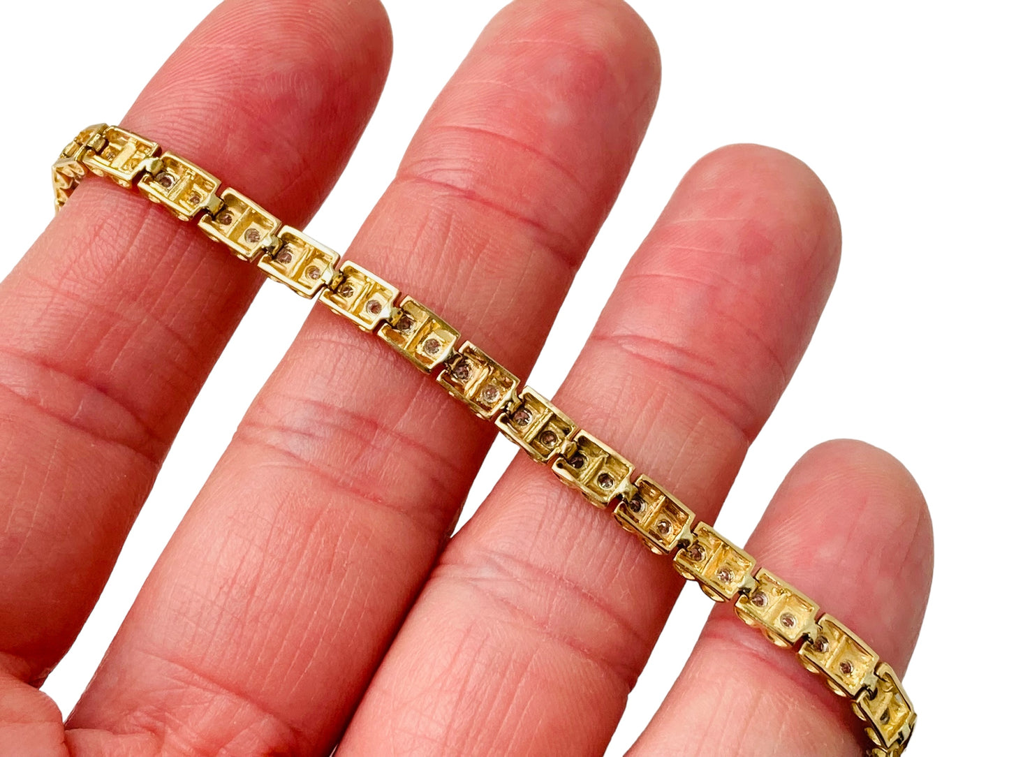 9ct Gold Diamond Bracelet