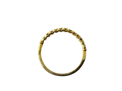 9ct Gold Yellow Diamond Stacking Ring