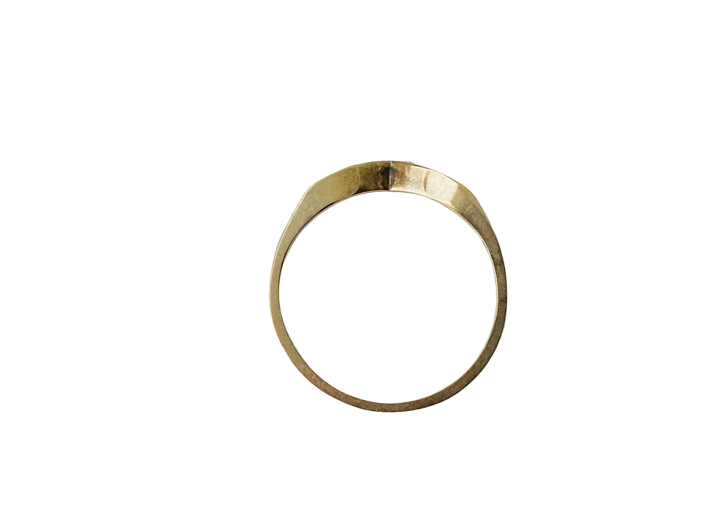 9ct Gold Diamond Wishbone Ring