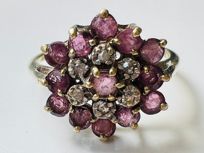 9ct Gold Ruby & Diamond Ring