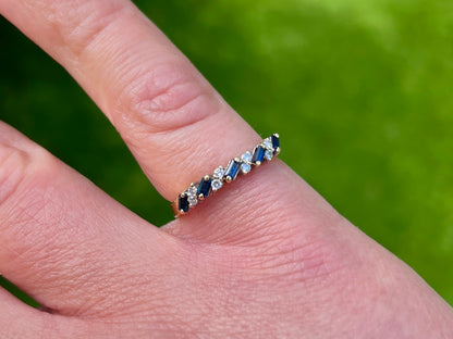 18ct Gold Sapphire & Diamond Ring