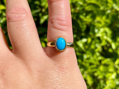 9ct Gold Turquoise Ring