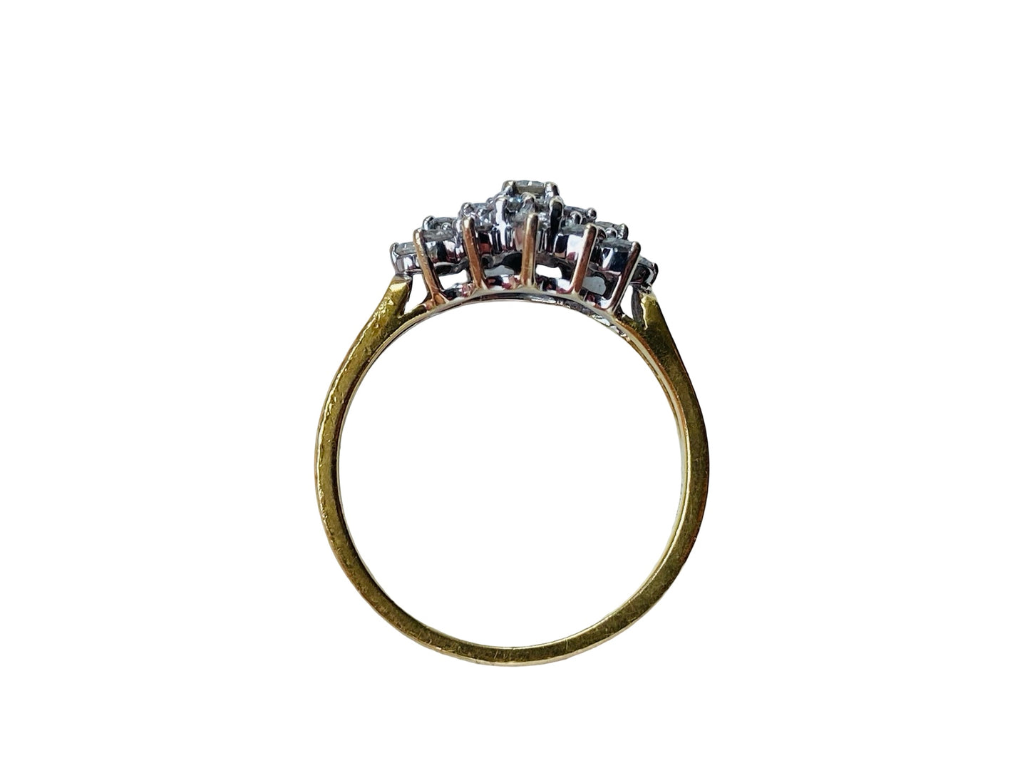 Vintage 18ct Gold 0.52ct Diamond Cluster Ring