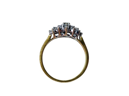 Vintage 18ct Gold 0.52ct Diamond Cluster Ring