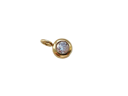 9ct Gold Diamond Solitaire Pendant
