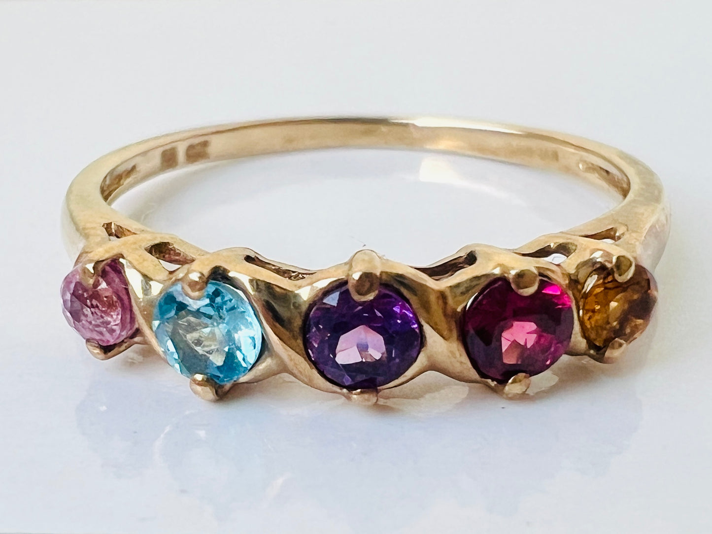 9ct Gold Multi-Gemstone Ring