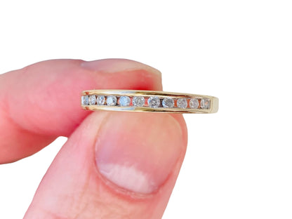 9ct Gold Eleven-Stone Diamond Ring
