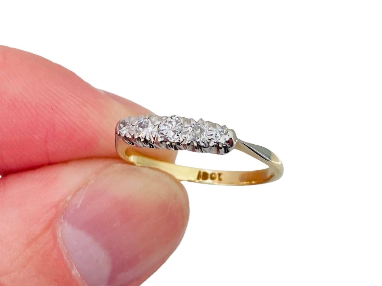 Antique 18ct Gold Diamond Ring