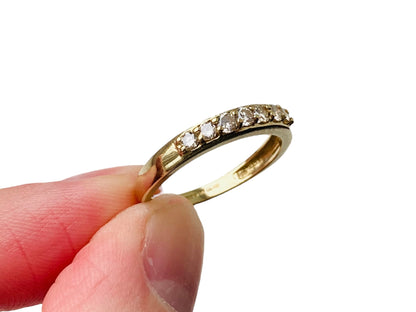 9ct Gold Seven-Stone Diamond Ring