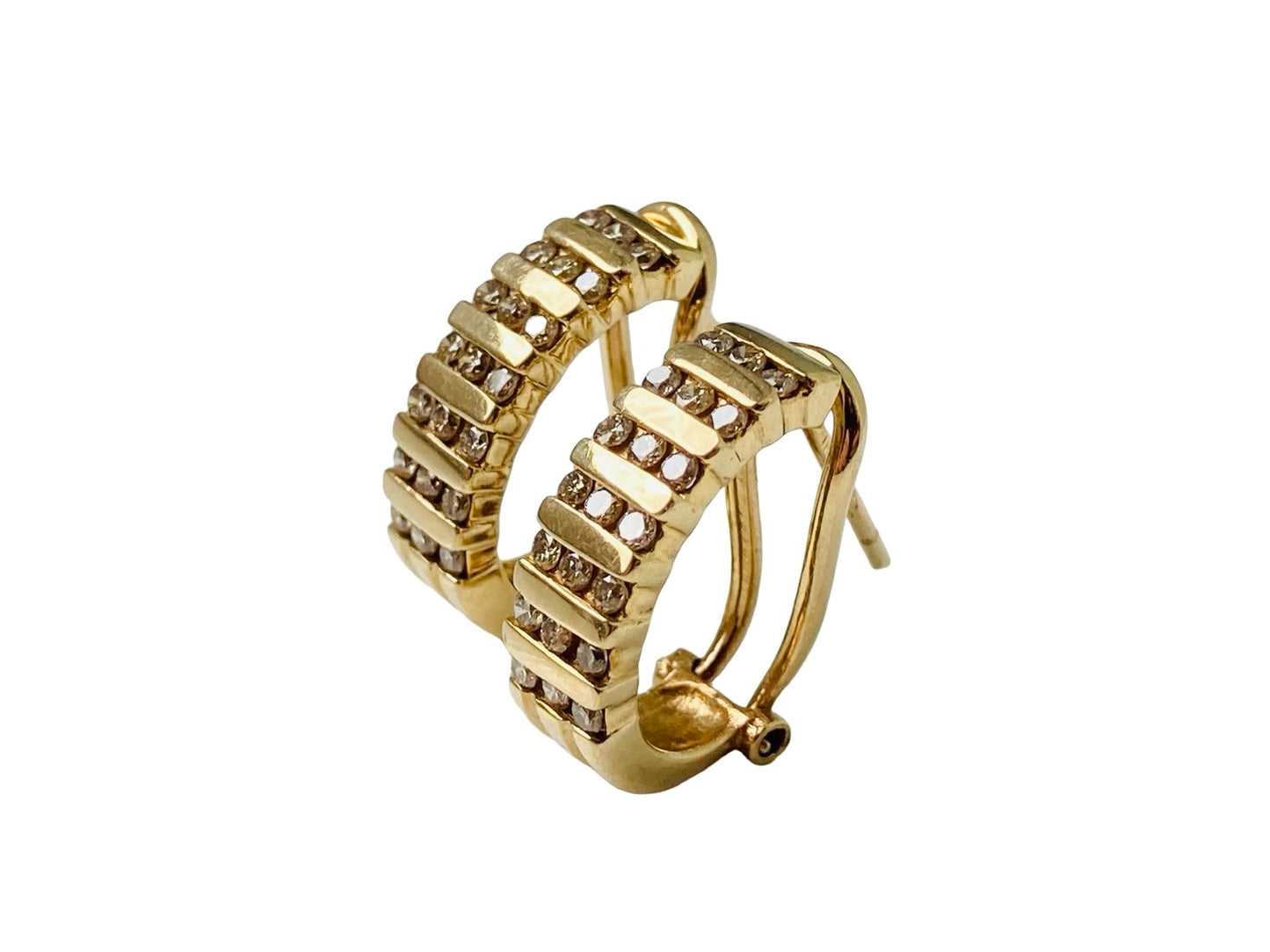 9ct Gold Diamond Earrings