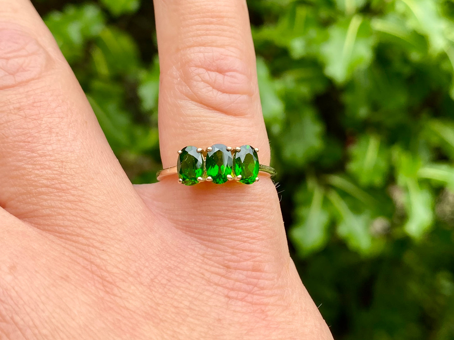 9ct Gold Diopside Ring