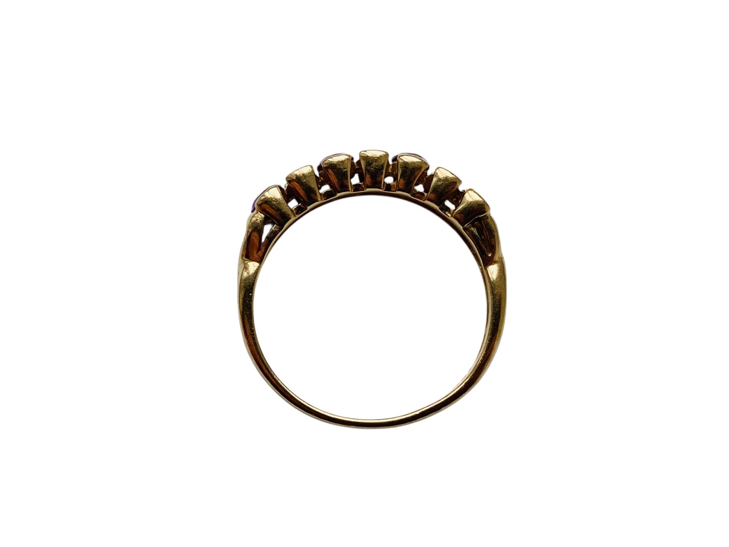 9ct Gold Amethyst & Diamond Ring