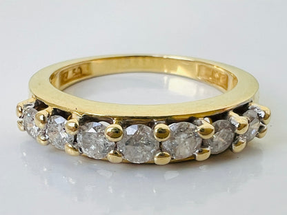 18ct Gold Seven-Stone 0.50ct Diamond Ring