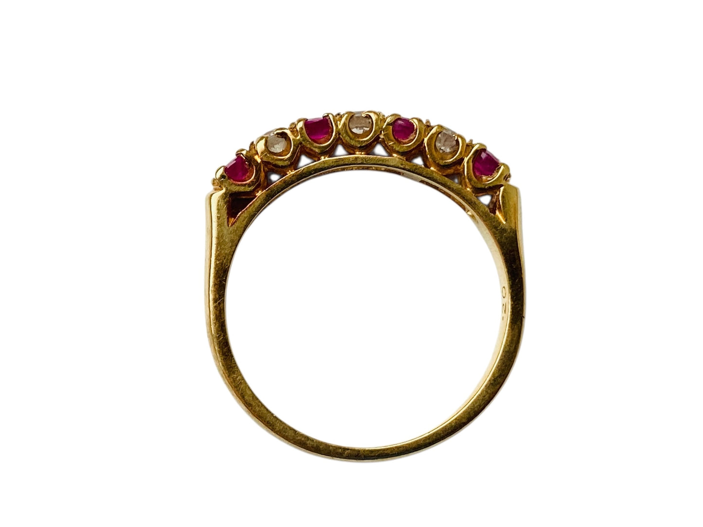 18ct Gold Ruby & Diamond Ring