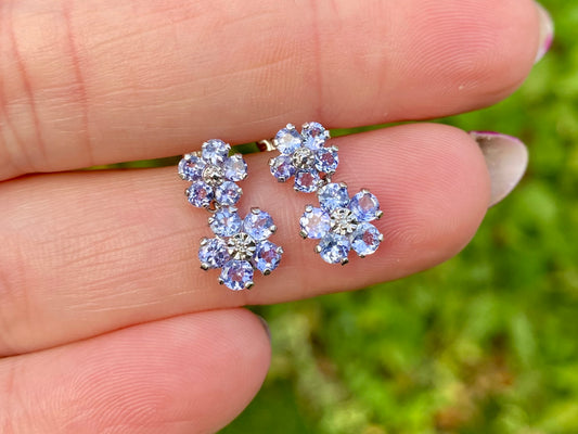 10ct Gold Tanzanite Stud Earrings