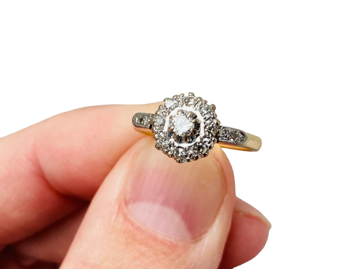 Vintage 18ct Gold Diamond Ring