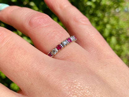 9ct Gold Ruby & Diamond Ring