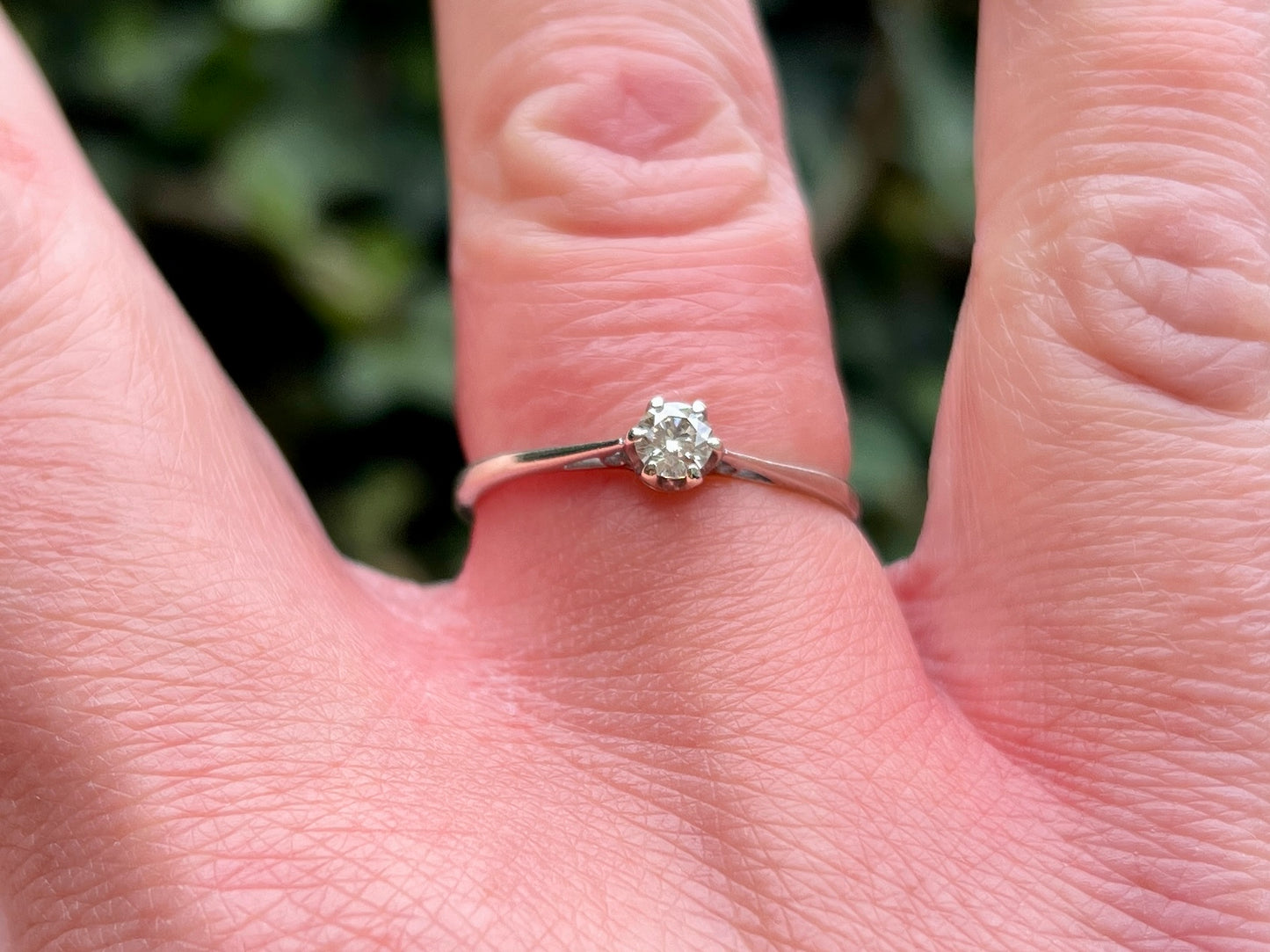 9ct Gold Diamond Solitaire Ring