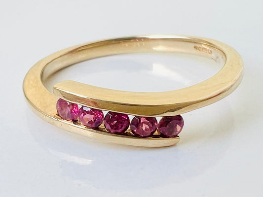 9ct Gold Pink Tourmaline Ring
