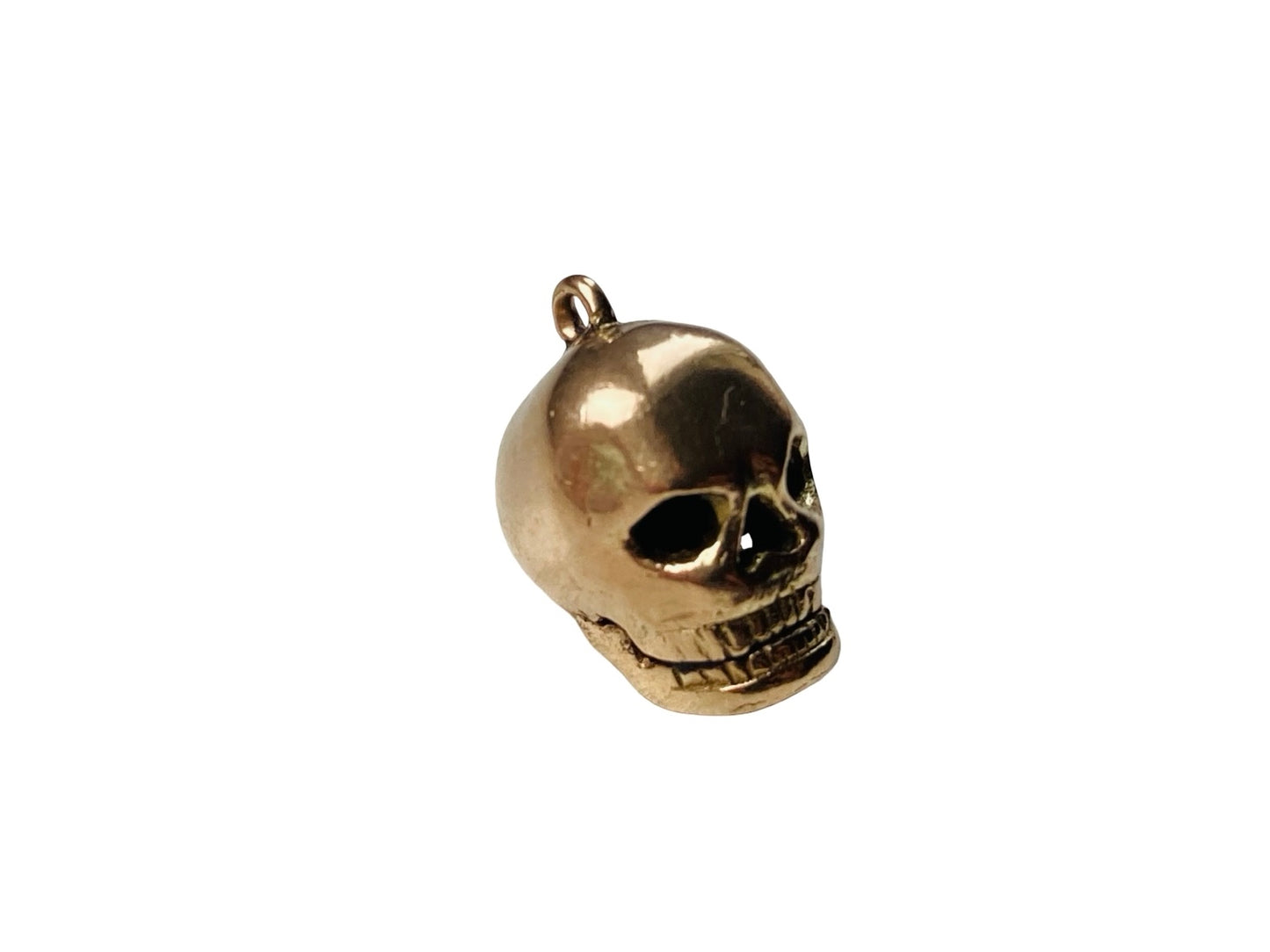 Vintage 9ct Gold Skull Charm or Pendant