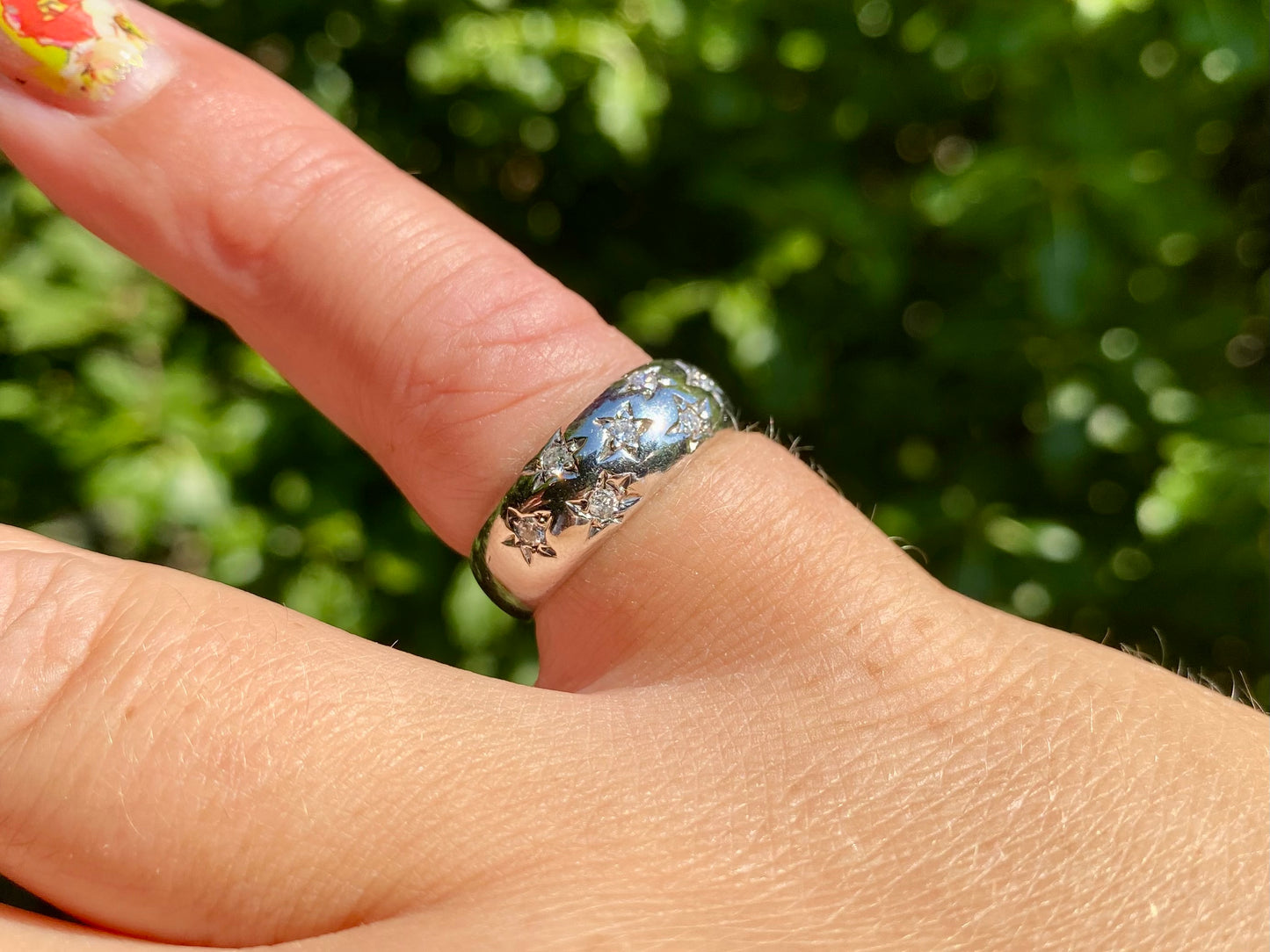 Vintage 9ct Gold Diamond Ring