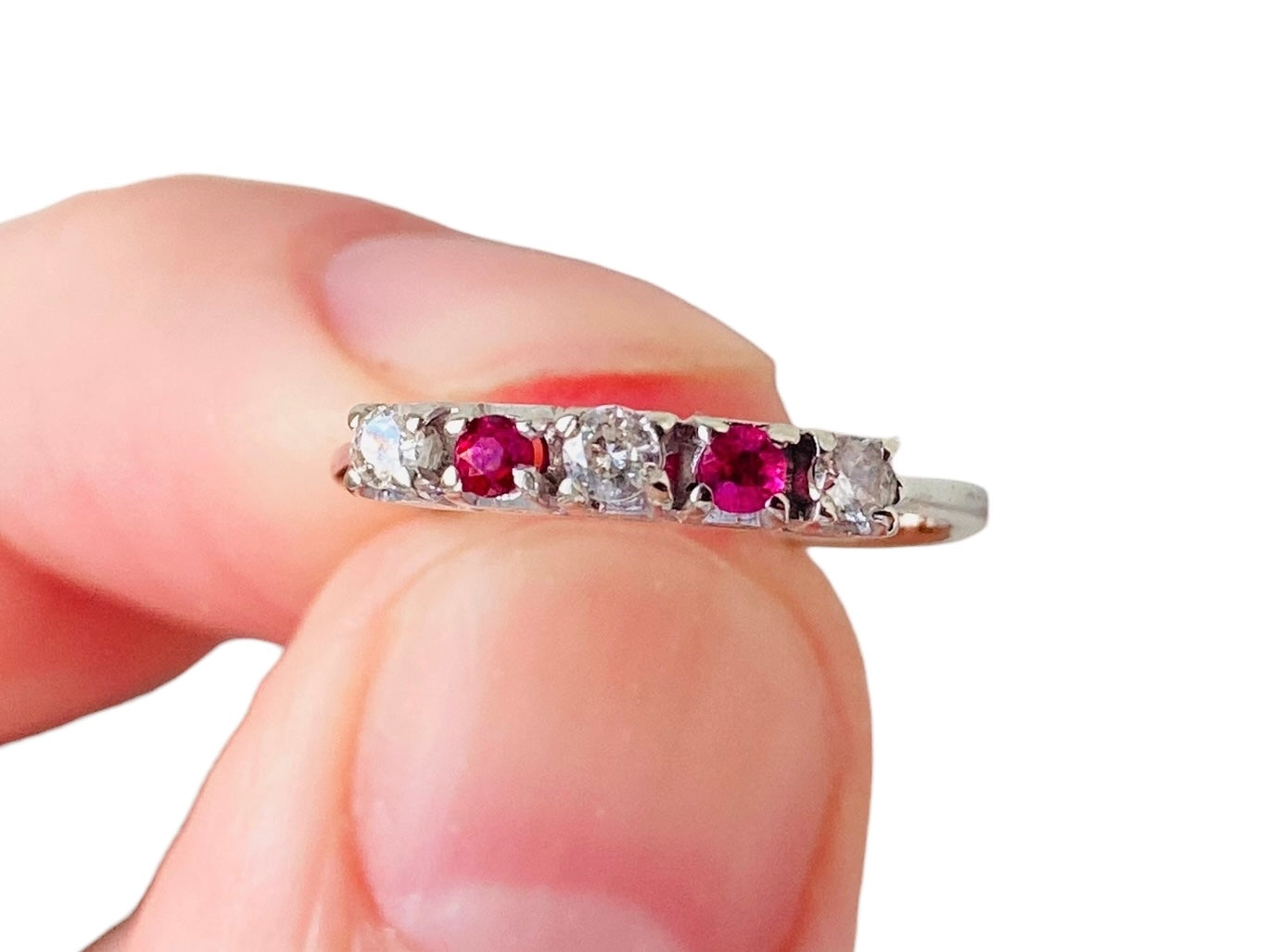 18ct Gold Ruby & Diamond Ring