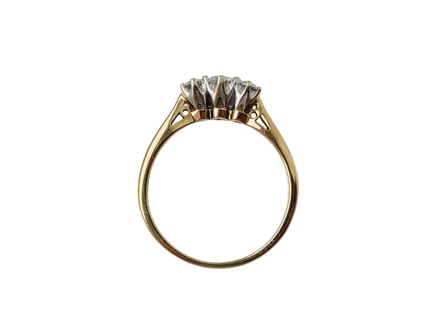 9ct Gold Three-Stone 0.33ct Diamond Ring