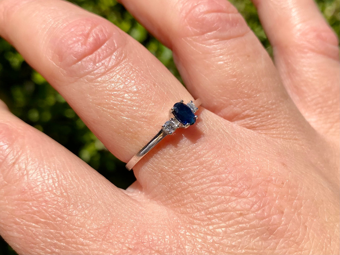 18ct Gold Sapphire & Diamond Ring