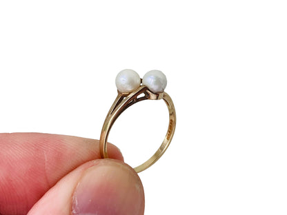 Vintage 9ct Gold Pearl Ring