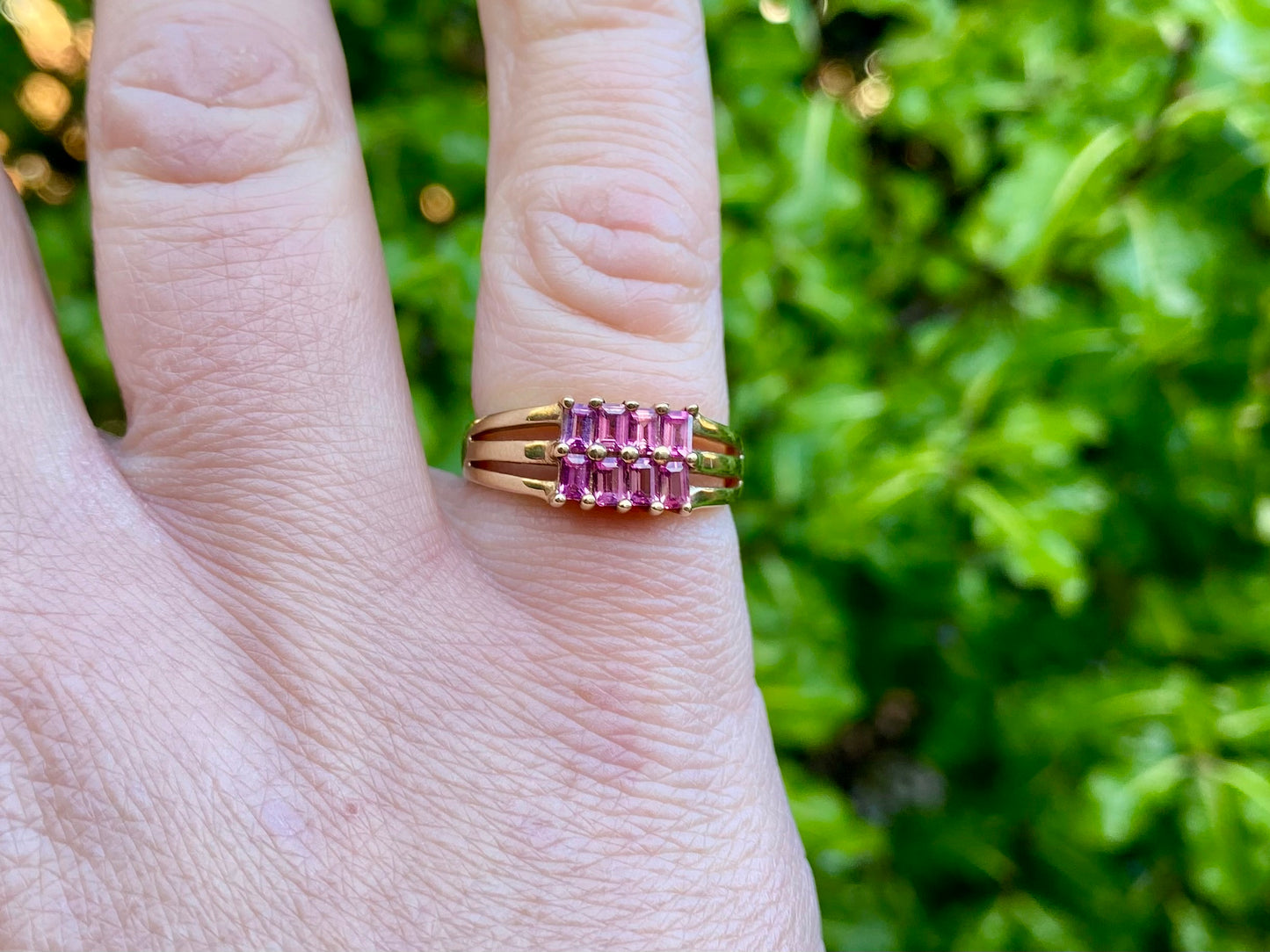 9ct Gold Pink Tourmaline Ring