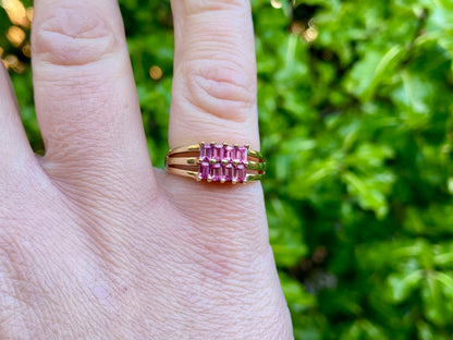 9ct Gold Pink Tourmaline Ring