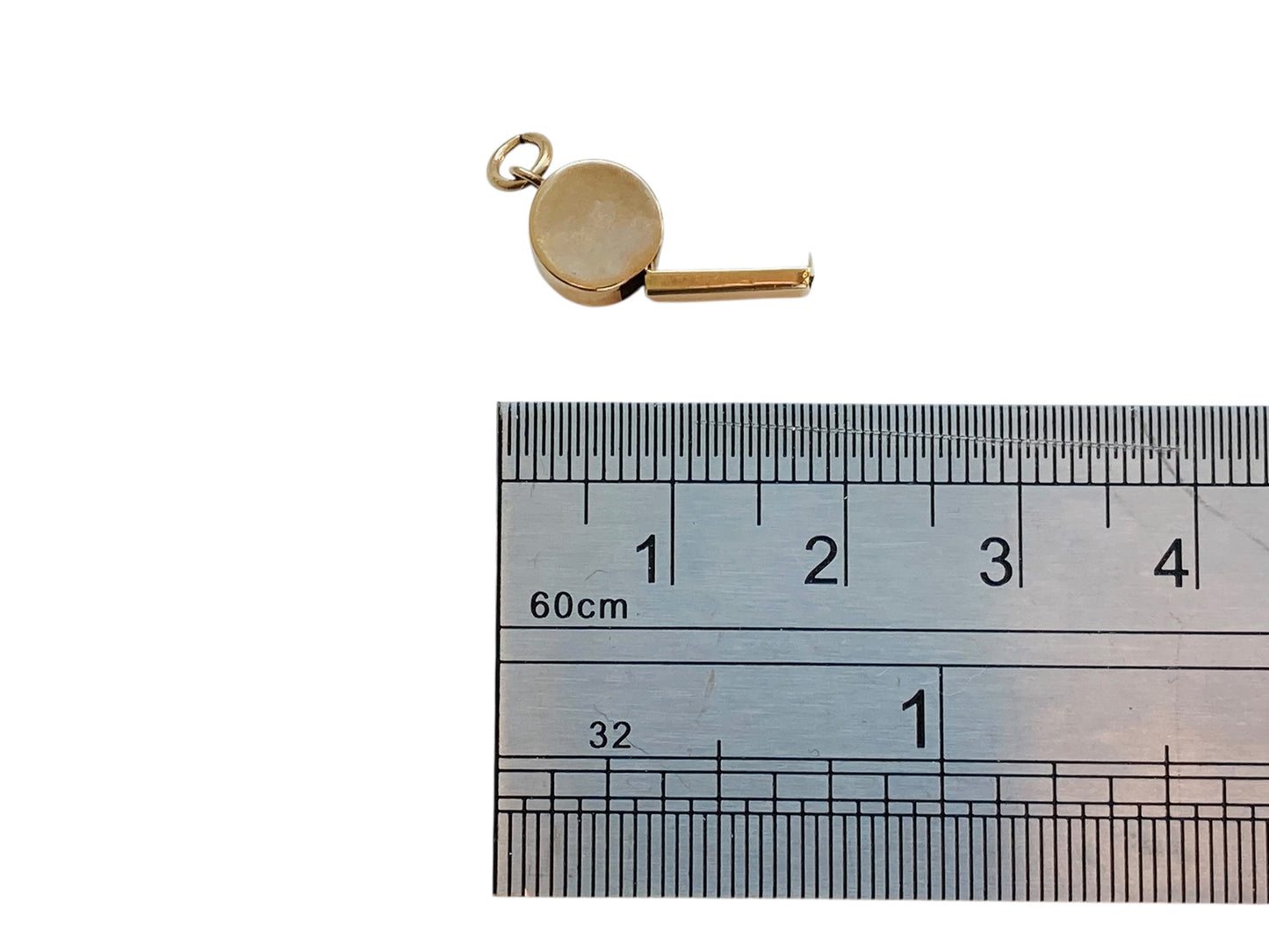 Vintage 9ct Gold Whistle Pendant or Charm