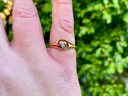 Antique 18ct Gold Diamond Ring