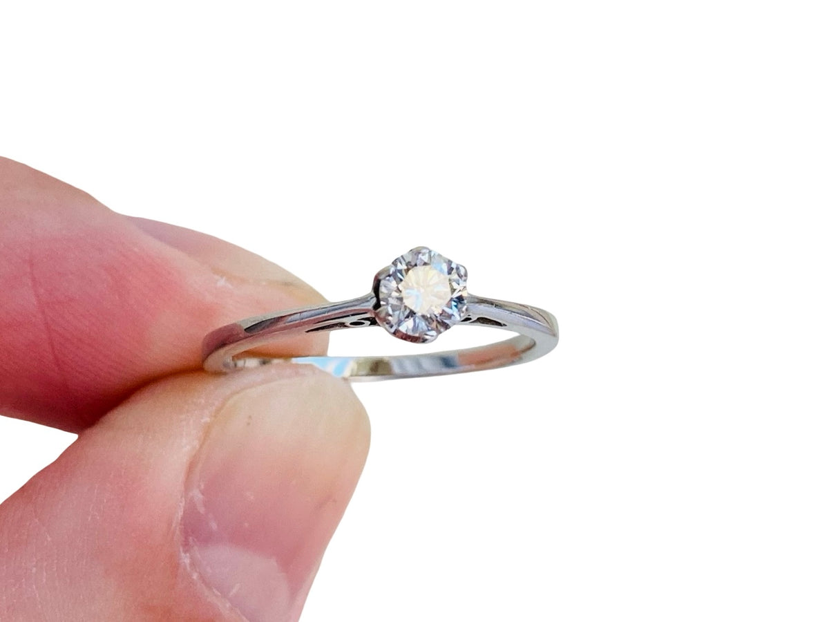 9ct Gold Diamond Solitaire Ring