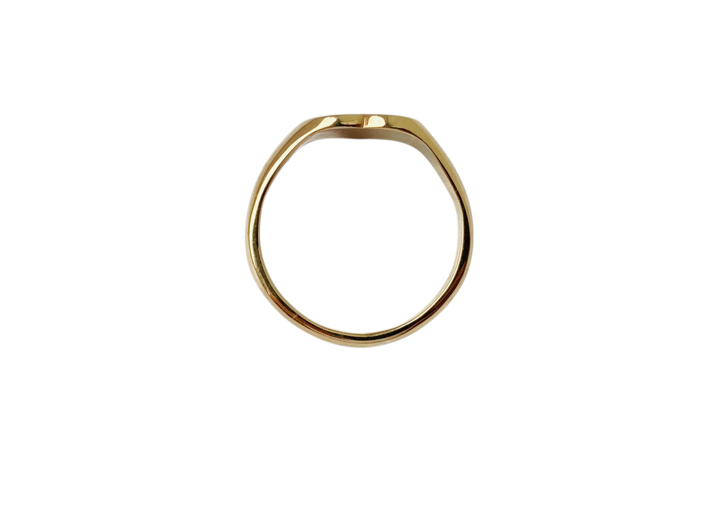 9ct Gold Heart Signet Ring
