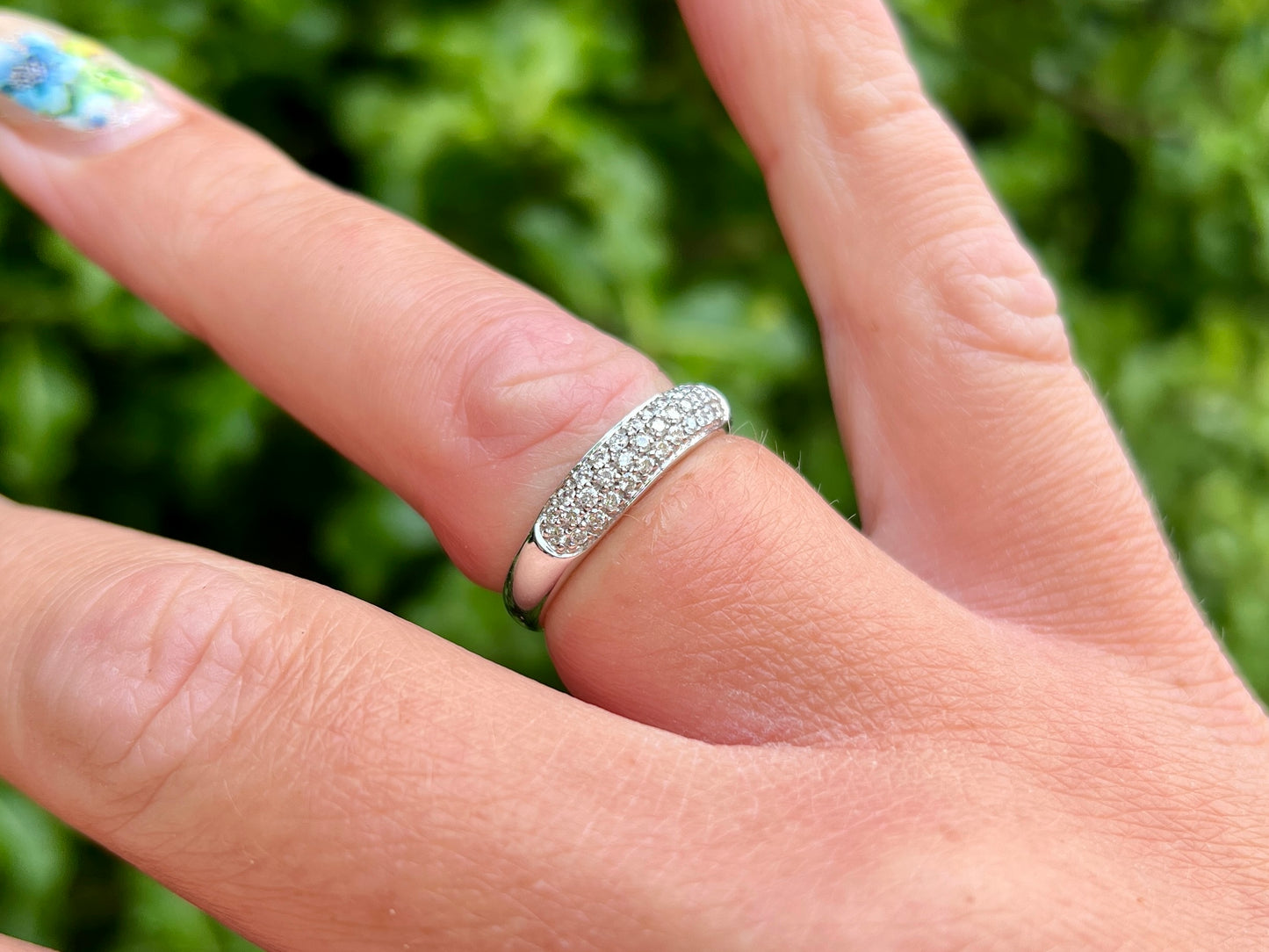 18ct Gold Diamond Pave Ring