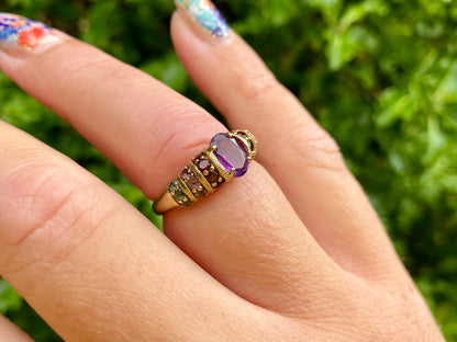 9ct Gold Multi-Gemstone Ring