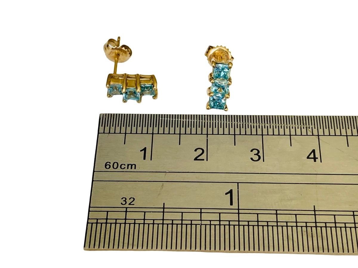 9ct Gold Topaz Earrings