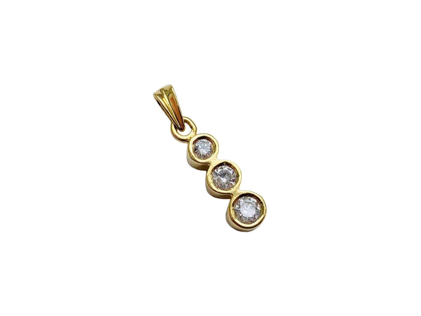 18ct Gold 0.20ct Diamond Pendant