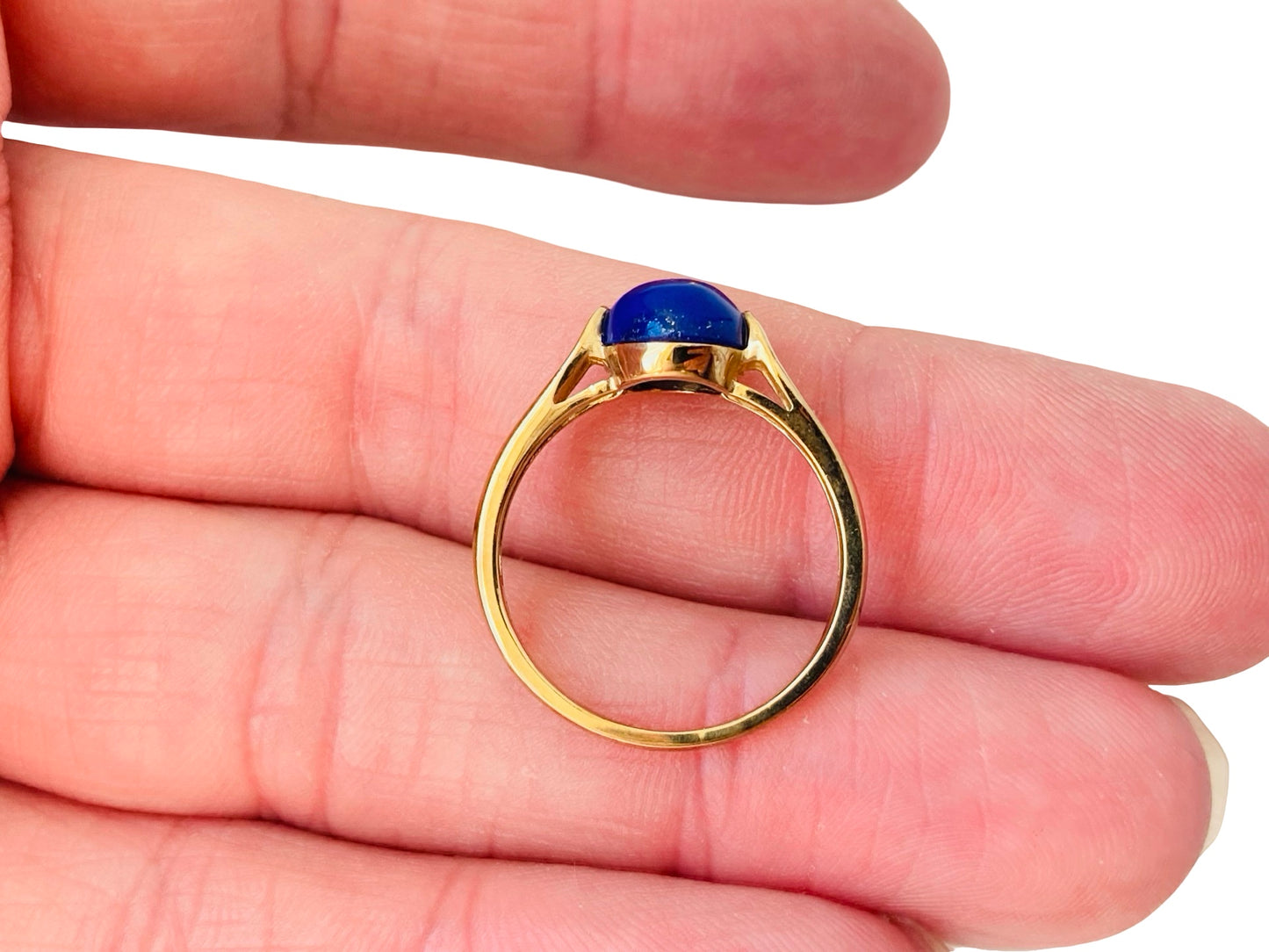 9ct Gold Lapis Lazuli Ring