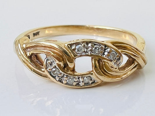 9ct Gold Diamond Ring