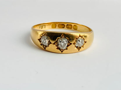 Antique 18ct Gold Diamond Ring