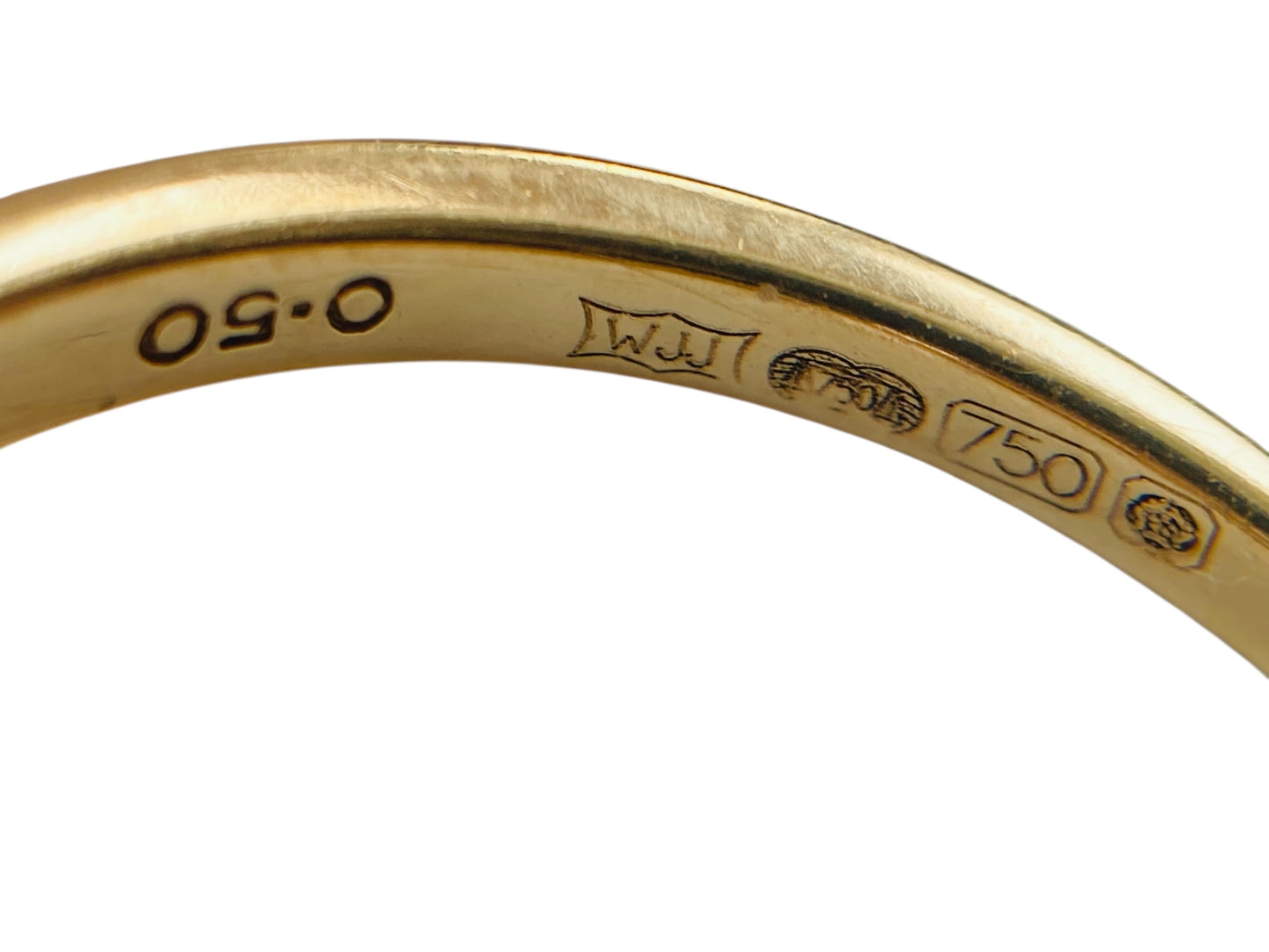 18ct Gold 0.50ct Diamond Daisy Ring