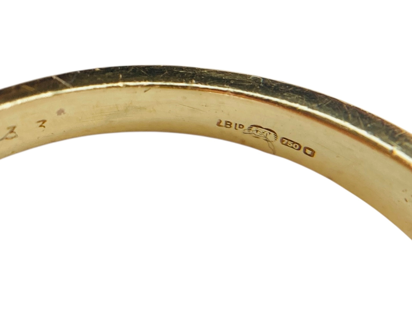 18ct Gold Diamond Wishbone/Chevron Ring