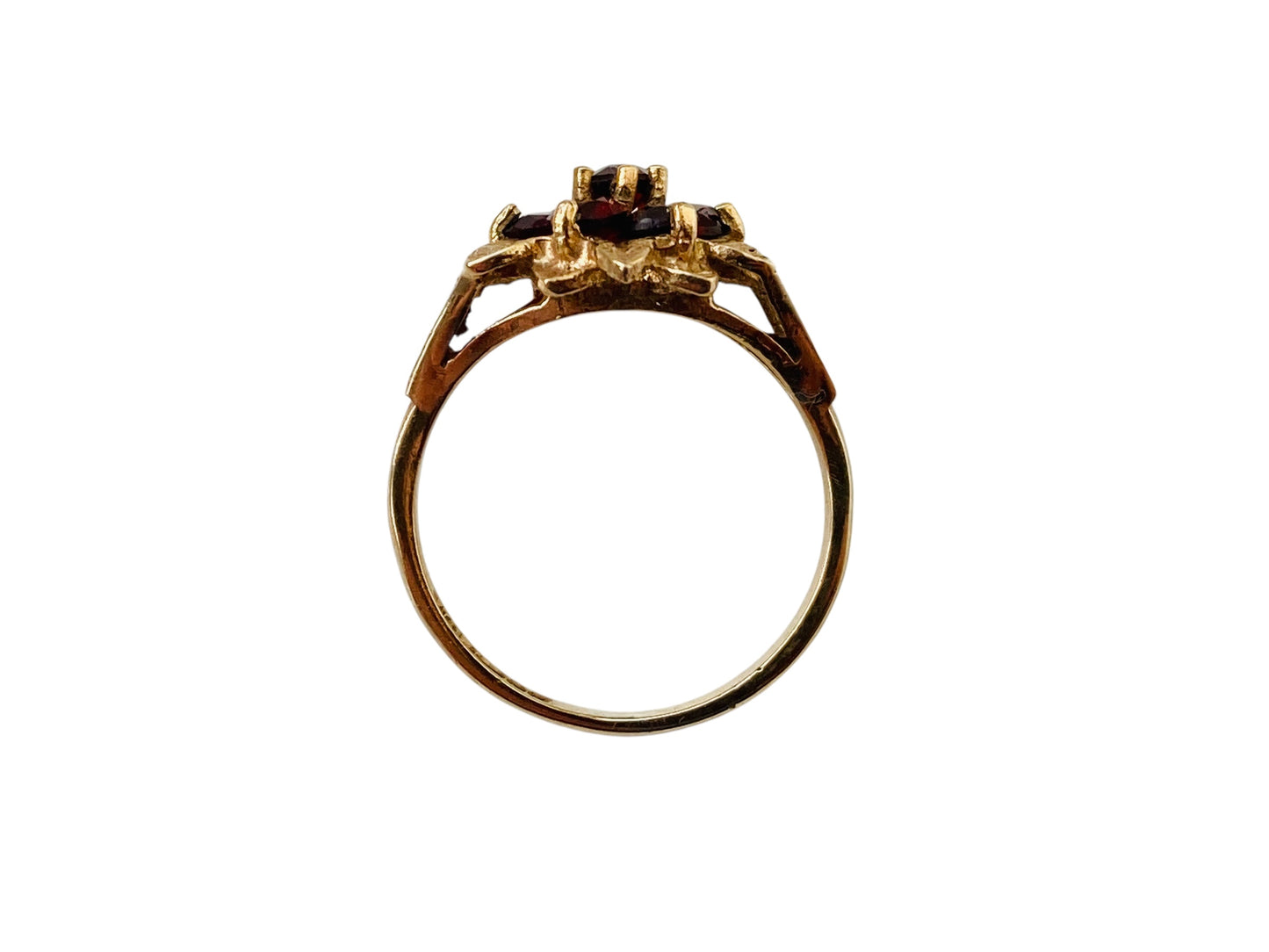 Vintage 9ct Gold Garnet Ring