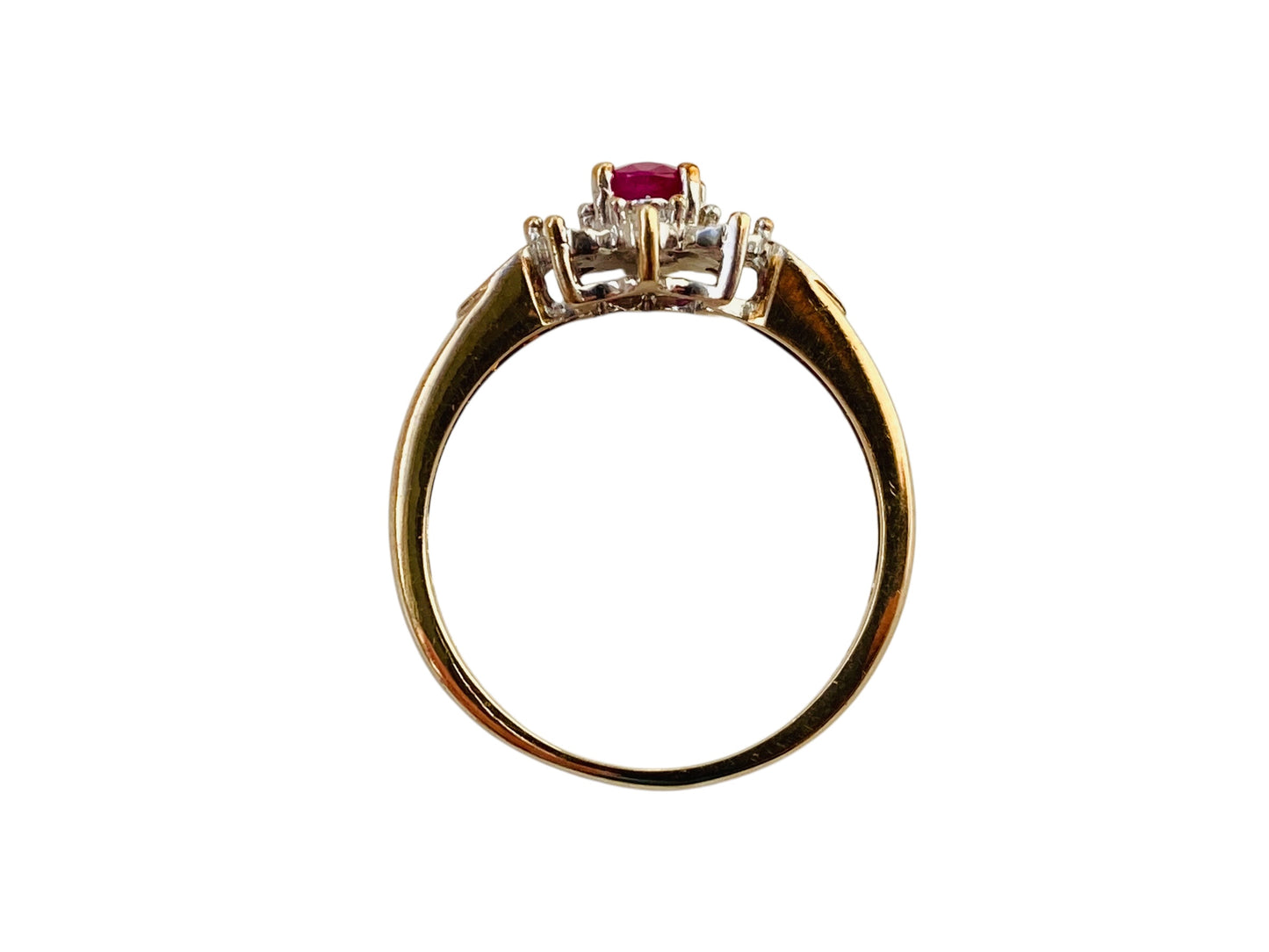 9ct Gold Ruby & Diamond Ring