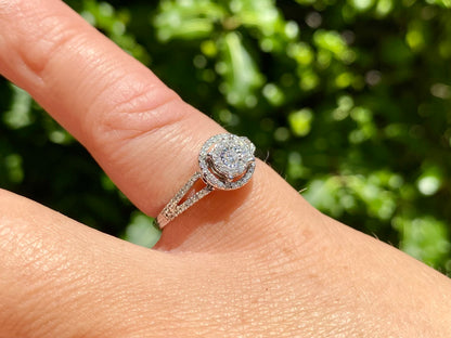 9ct Gold Diamond Ring